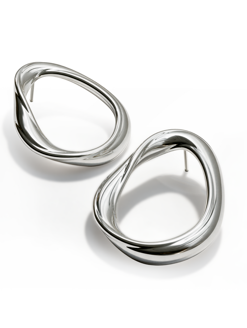 Oura Earrings | Sterling Silver