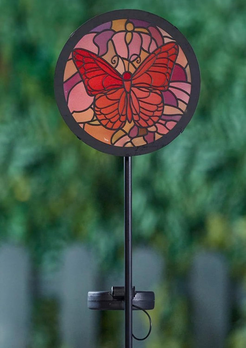 Giant Butterfly Solar Stake Light 89cm Weatherproof LED Garden Ornament
