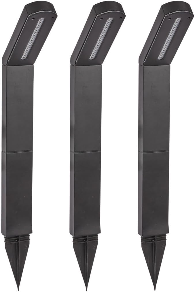 3 Pack Solar Garden Stake Lights Waterproof 61cm LED