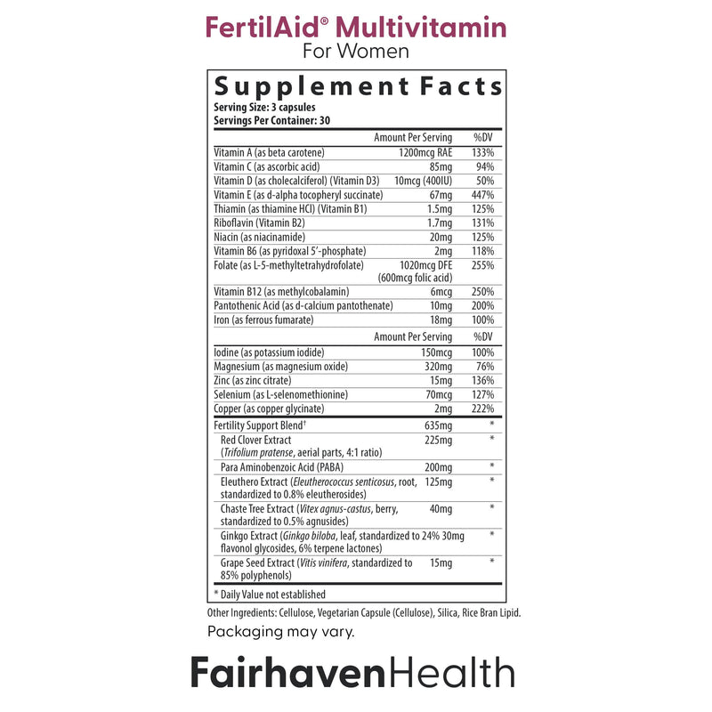 FertilAid for Women & Ovaboost Combo – Fertility Supplements (Ovulation & Egg Quality)