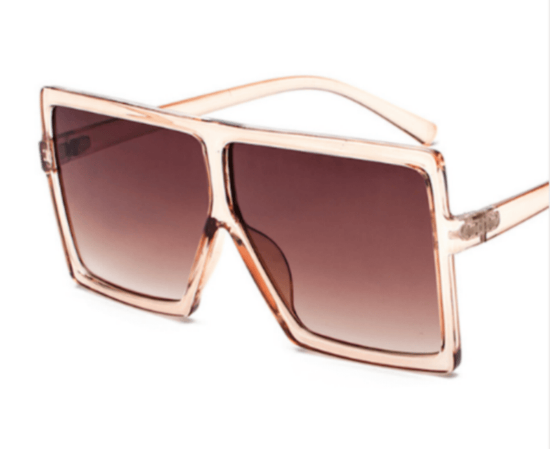 Oversized Square Flat Top Women Very Lrge Ladies Fashion Sunglasses Shade UV400 - InStock