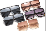 Oversized Square Flat Top Women Very Lrge Ladies Fashion Sunglasses Shade UV400 - InStock