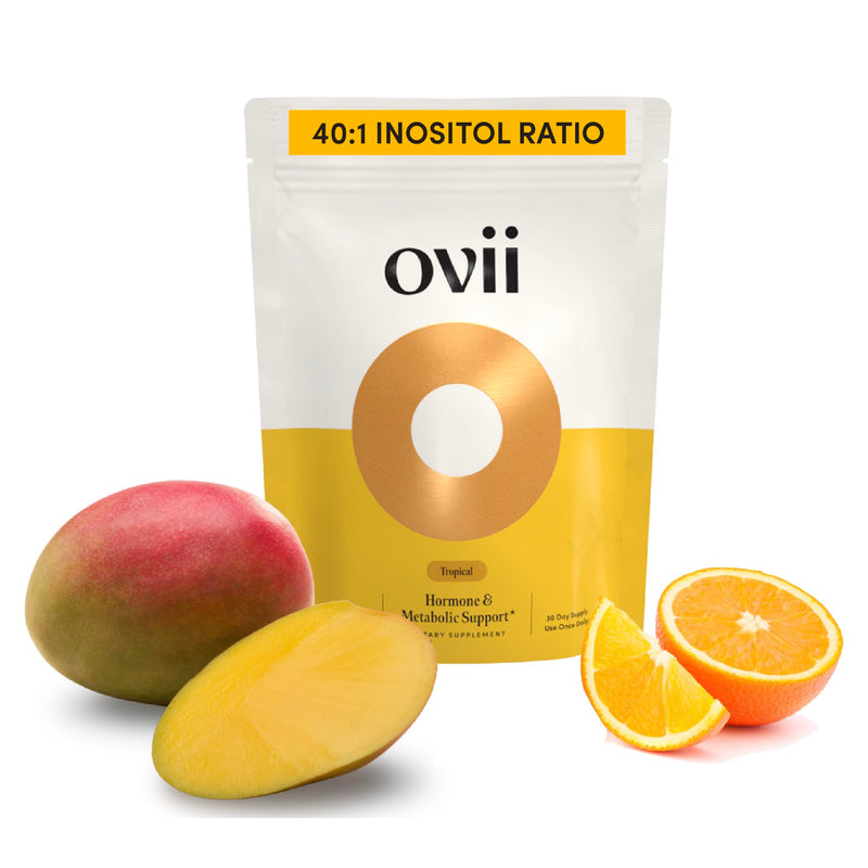 Ovii Ovarian Support for Women – Hormonal & Metabolic Balance (40:1 Myo-Inositol + Reducose) Tropical, 30 Ct
