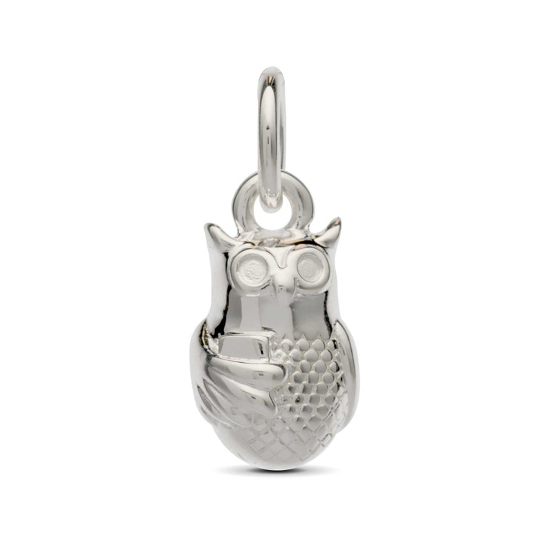 Owl Personalised Silver Charm