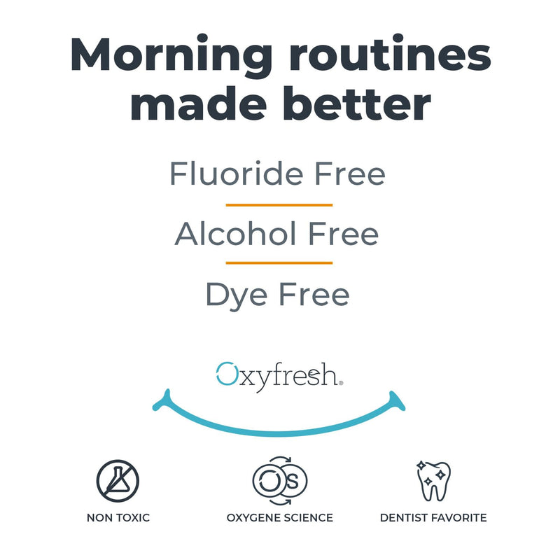 Oxyfresh Lemon Mint Mouthwash – SLS & Fluoride Free, Alcohol Free | 16 Fl Oz