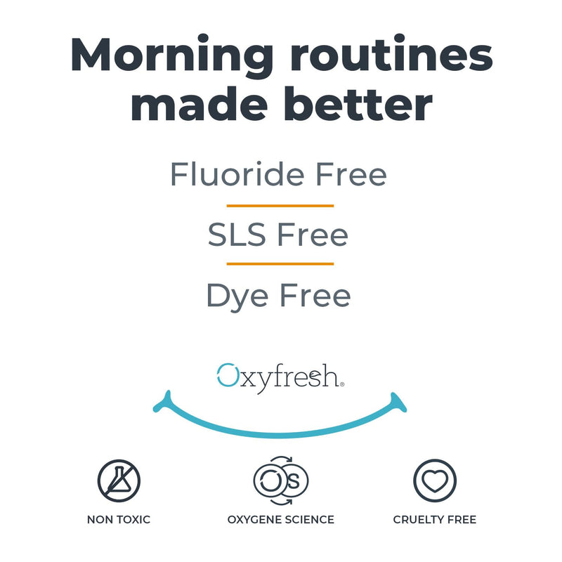 Oxyfresh Premium Lemon Mint Fresh Breath Toothpaste – SLS & Fluoride Free, Low Abrasion, 5oz Pack of 2