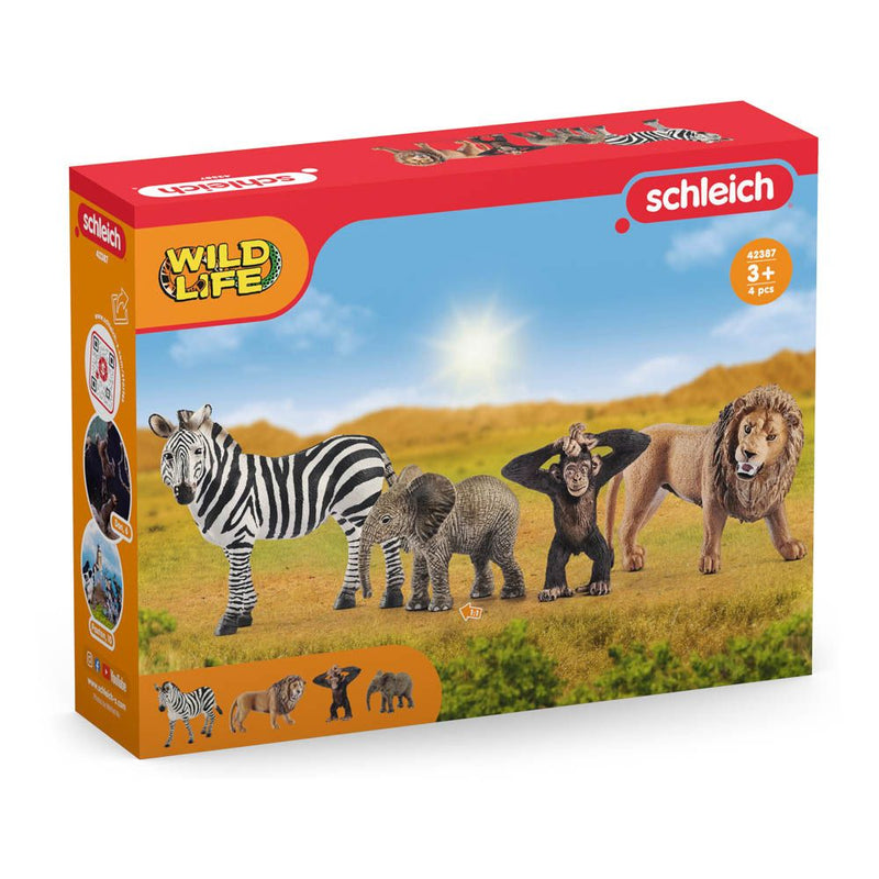 SCHLEICH Wild Life Safari Starter Toy Figures Set, 3 to 8 Years, Multi-colour