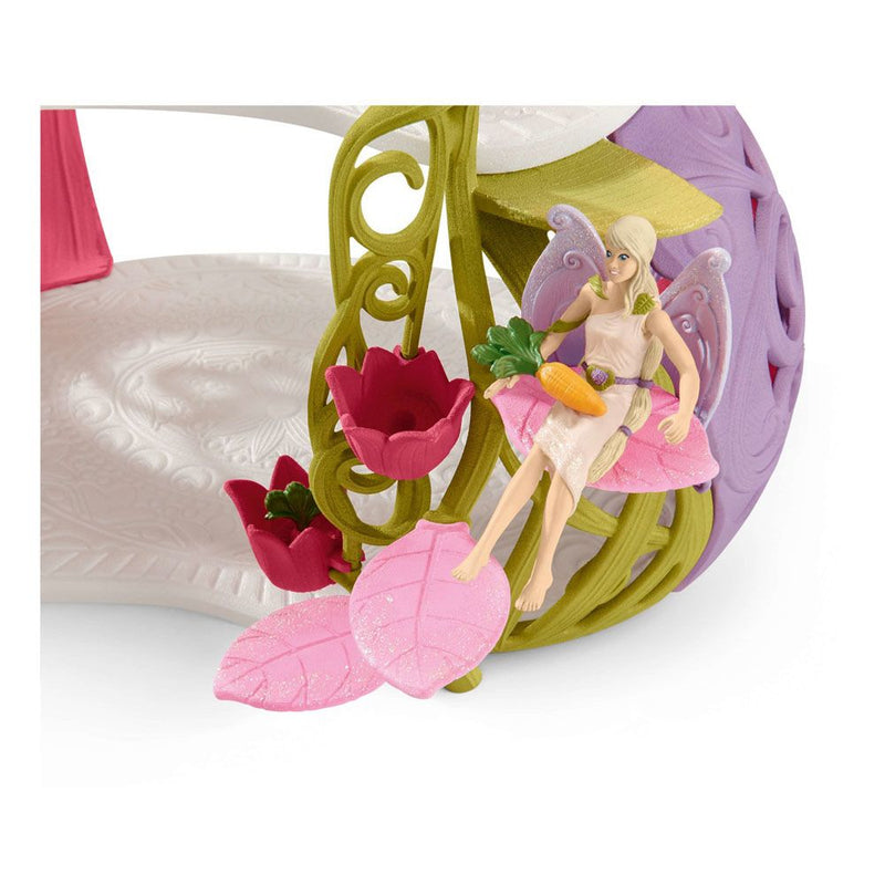 SCHLEICH Bayala Glittering Flower House with Unicorns, Lake and Stable Toy Playset, 5 to 12 Years, Multi-colour