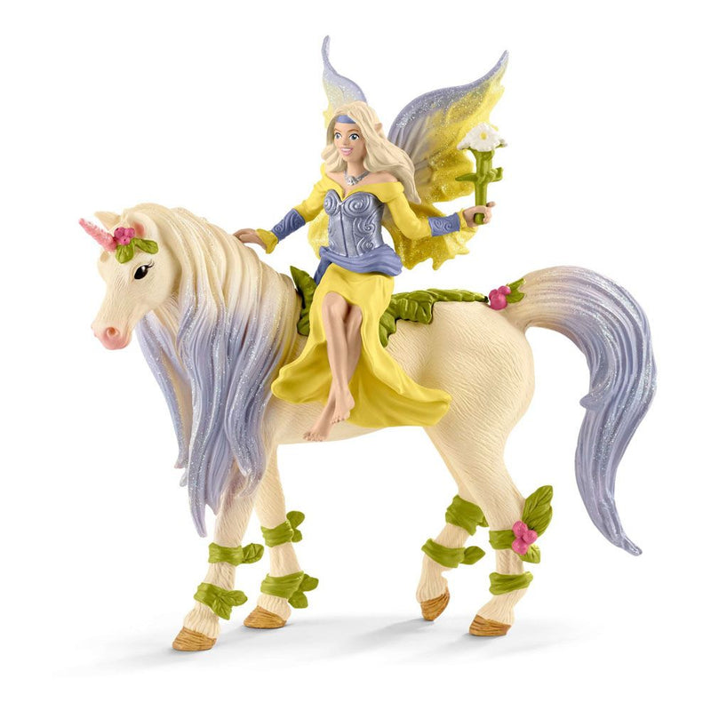 SCHLEICH Bayala Fairy Sera with Blossom Unicorn Toy Figure