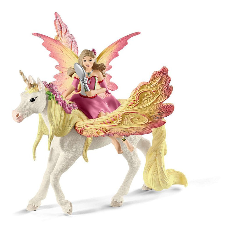 SCHLEICH Bayala Fairy Feya with Pegasus Unicorn Toy Figure