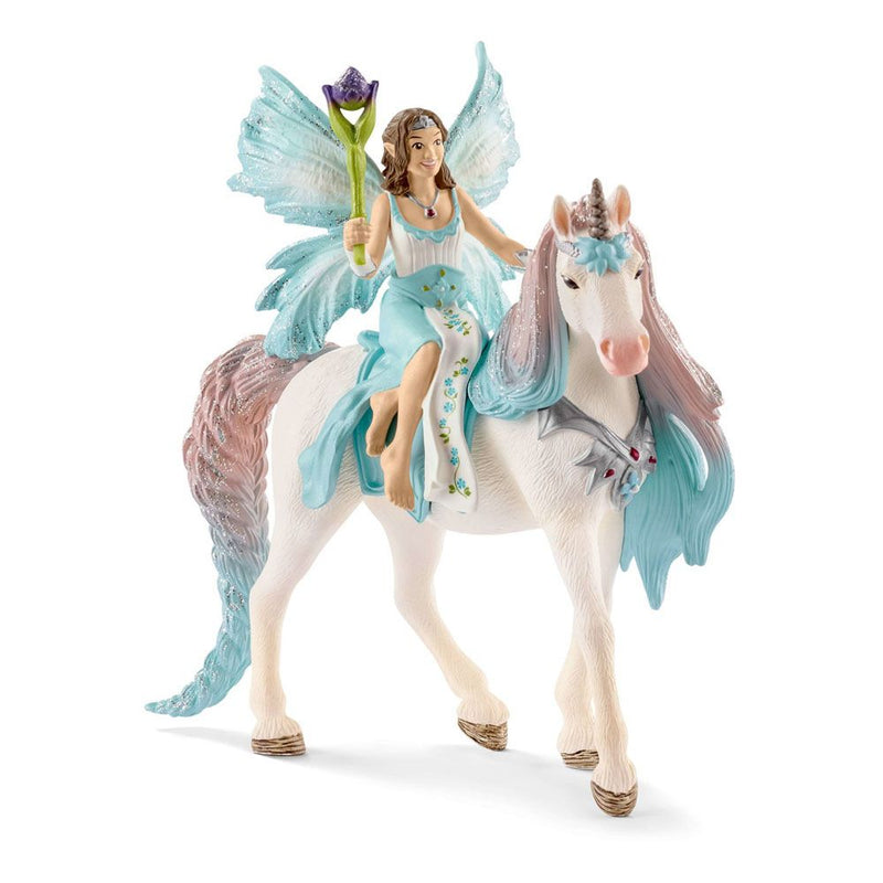 SCHLEICH Bayala Fairy Eyela with Princess Unicorn Toy Figure
