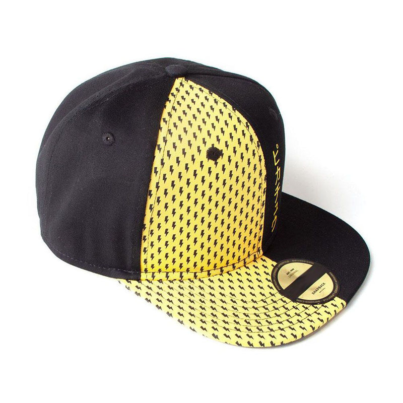 POKEMON Block Pikachu Snapback Baseball Cap