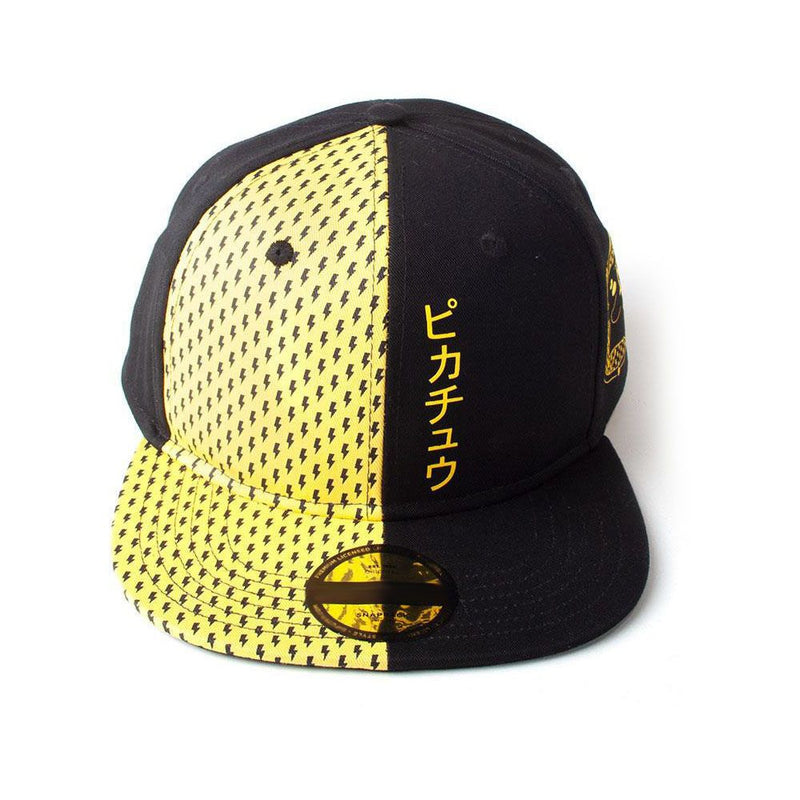 POKEMON Block Pikachu Snapback Baseball Cap