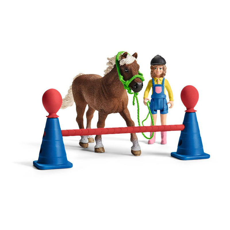 SCHLEICH Farm World Pony Agility Training Toy Playset, 3 to 8 Years, Multi-colour