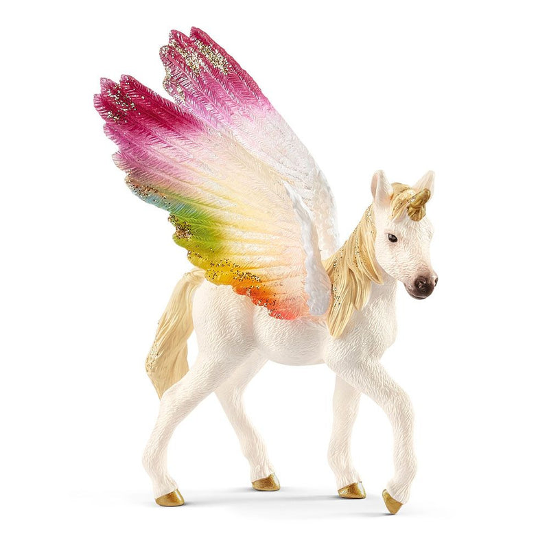 SCHLEICH Bayala Winged Rainbow Unicorn Foal Toy Figure