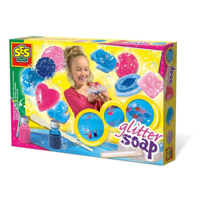 SES CREATIVE Children's Make Your Own Glitter Soaps Set, 7 to 12 Years, Multi-colour