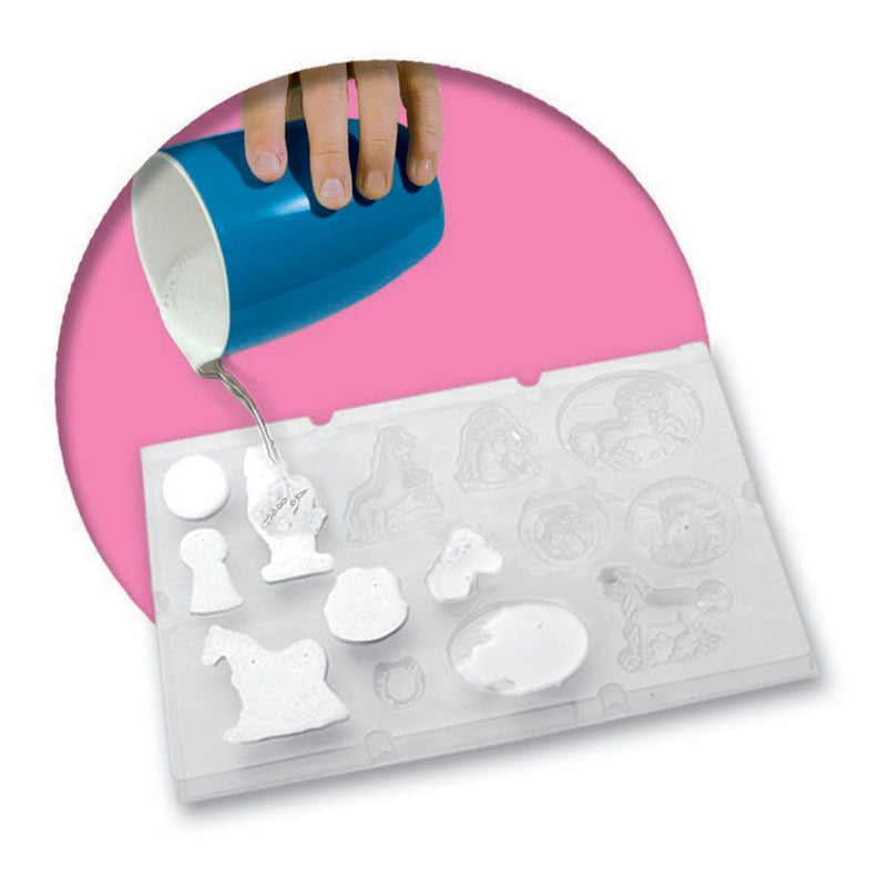 SES CREATIVE Children's Fantasy Horses Casting and Painting Set, 5 to 12 Years, Multi-colour