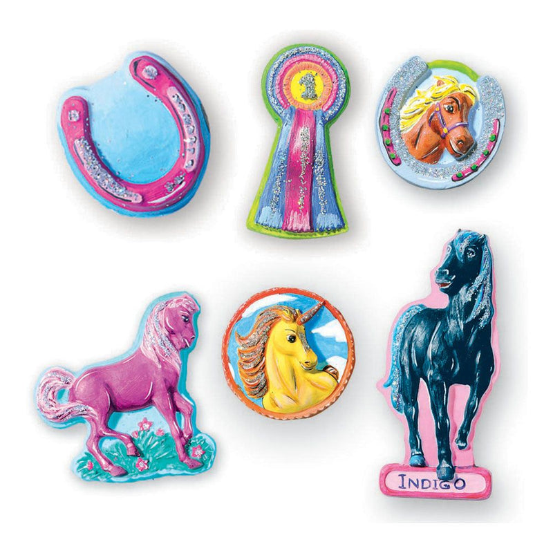 SES CREATIVE Children's Fantasy Horses Casting and Painting Set, 5 to 12 Years, Multi-colour