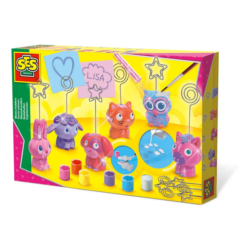 SES CREATIVE Children's Memo Holders Casting and Painting Set, 5 to 12 Years, Multi-colour