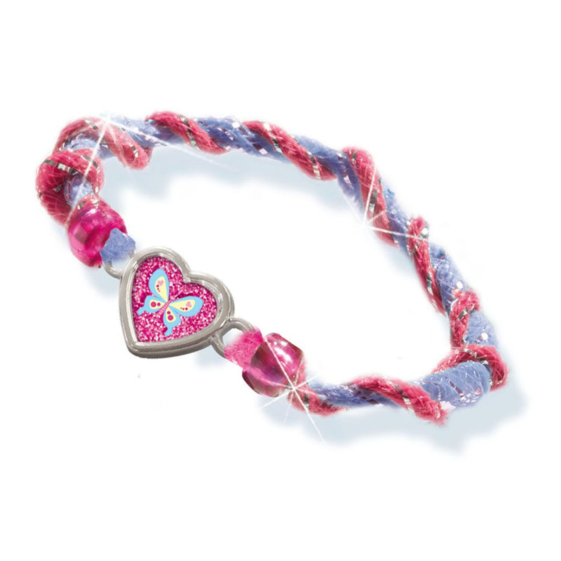 SES CREATIVE Children's Glitter Dreams Princess Glitter Bracelets Set, 4 to 12 Years, Multi-colour