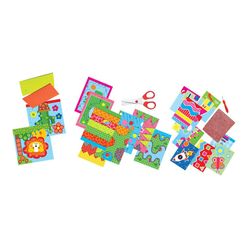 SES CREATIVE Children's I Learn to Cut, Make Mosaics and Perforate Set, 3 to 6 Years, Multi-colour