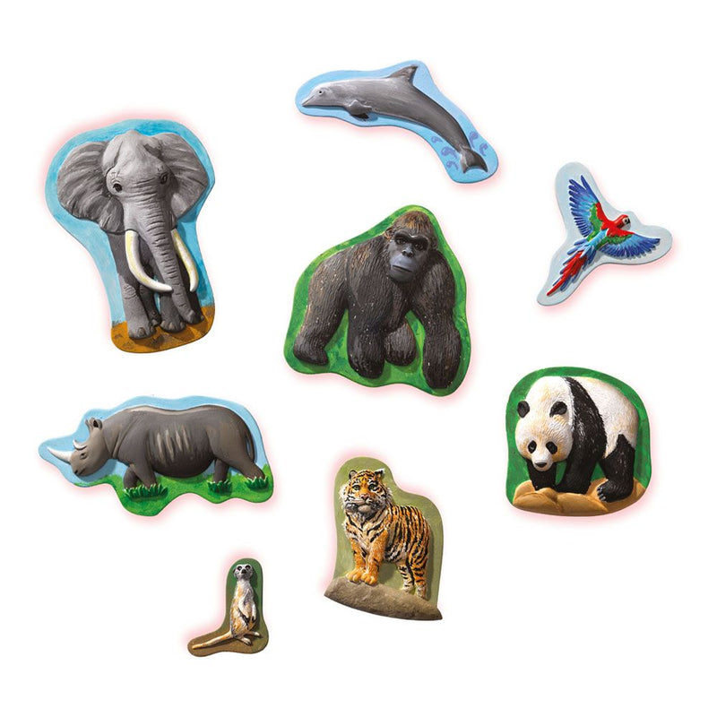SES CREATIVE Children's Animals Casting and Painting Set, Unisex, 5 to 12 Years, Multi-colour