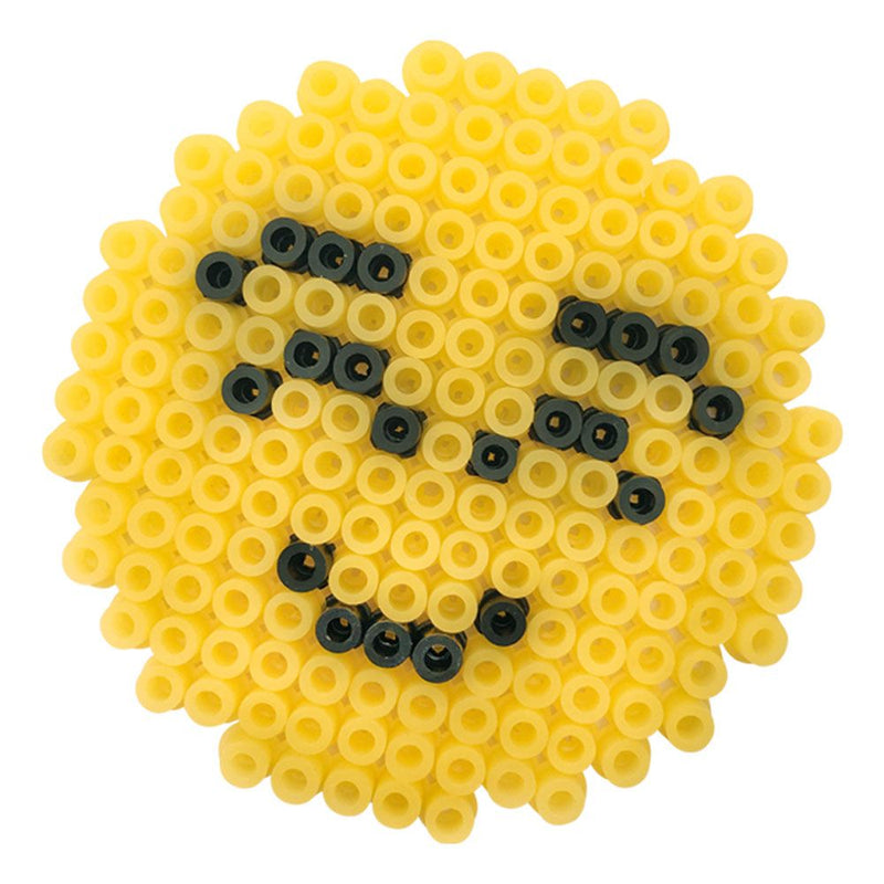 SES CREATIVE Children's Beedz Emoticons Iron-on Beads Mosaic Set, 1800 Iron-on Beads Mix, Unisex, 5 to 12 Years, Multi-colour