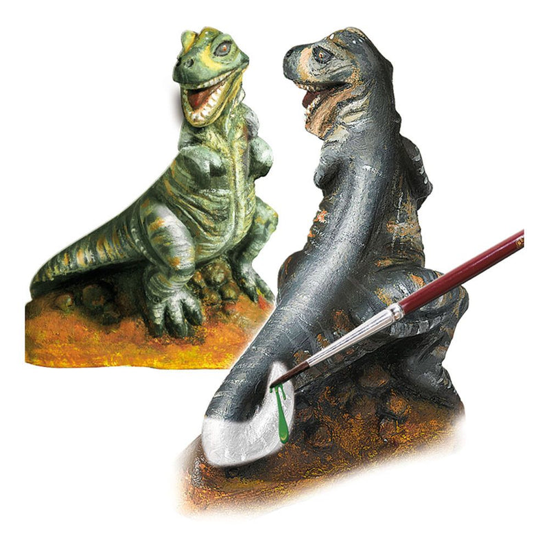 SES CREATIVE Children's T-rex Casting and Painting Set, Unisex, 5 to 12 Years, Multi-colour