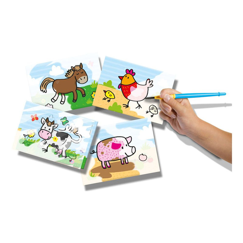 SES CREATIVE Children's My First Colouring with Water Farm Animals Set, Unisex, 1 to 4 Years, Multi-colour