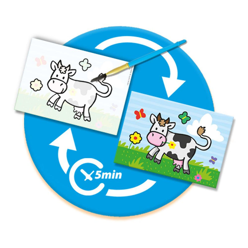 SES CREATIVE Children's My First Colouring with Water Farm Animals Set, Unisex, 1 to 4 Years, Multi-colour