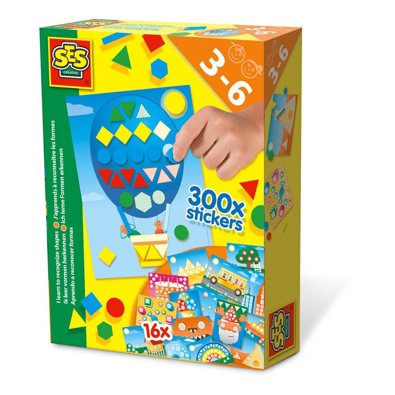 SES CREATIVE Children's I Learn to Recognise Shapes Set, Unisex, 3 to 6 Years, Multi-colour