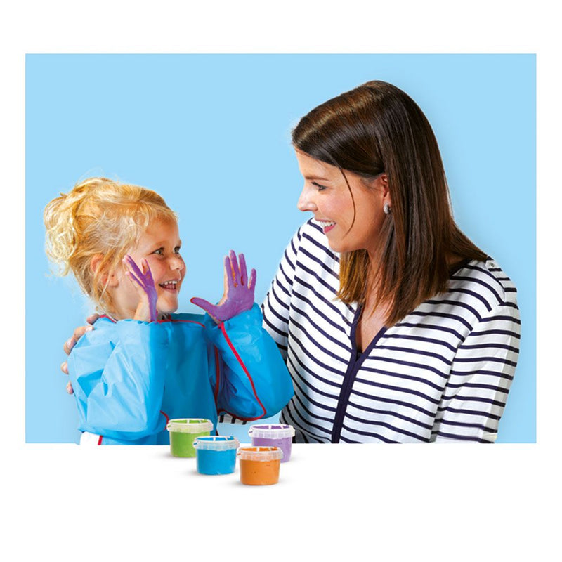 SES CREATIVE Children's My First Fluffy Washable Fingerpaint Set, 4 Paint Pots