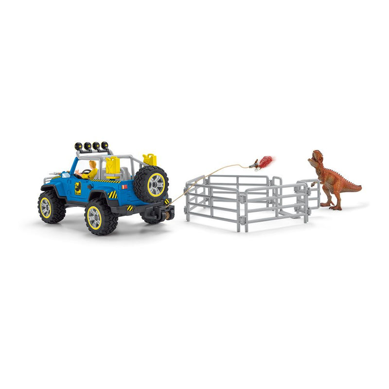 SCHLEICH Dinosaurs Off-Road Vehicle with Dino Outpost Toy Playset, 4 to 10 Years, Multi-colour