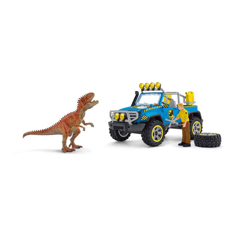 SCHLEICH Dinosaurs Off-Road Vehicle with Dino Outpost Toy Playset, 4 to 10 Years, Multi-colour