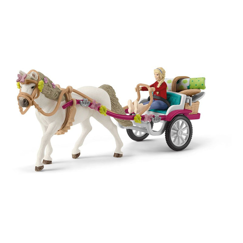 SCHLEICH Horse Club Small Carriage for the Big Horse Show Toy Playset, 5 to 12 Years, Multi-colour