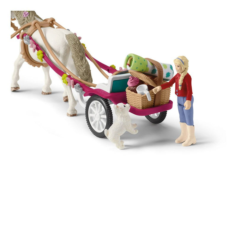 SCHLEICH Horse Club Small Carriage for the Big Horse Show Toy Playset, 5 to 12 Years, Multi-colour