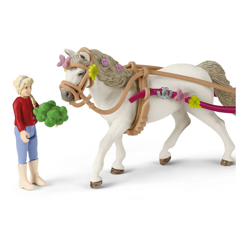 SCHLEICH Horse Club Small Carriage for the Big Horse Show Toy Playset, 5 to 12 Years, Multi-colour