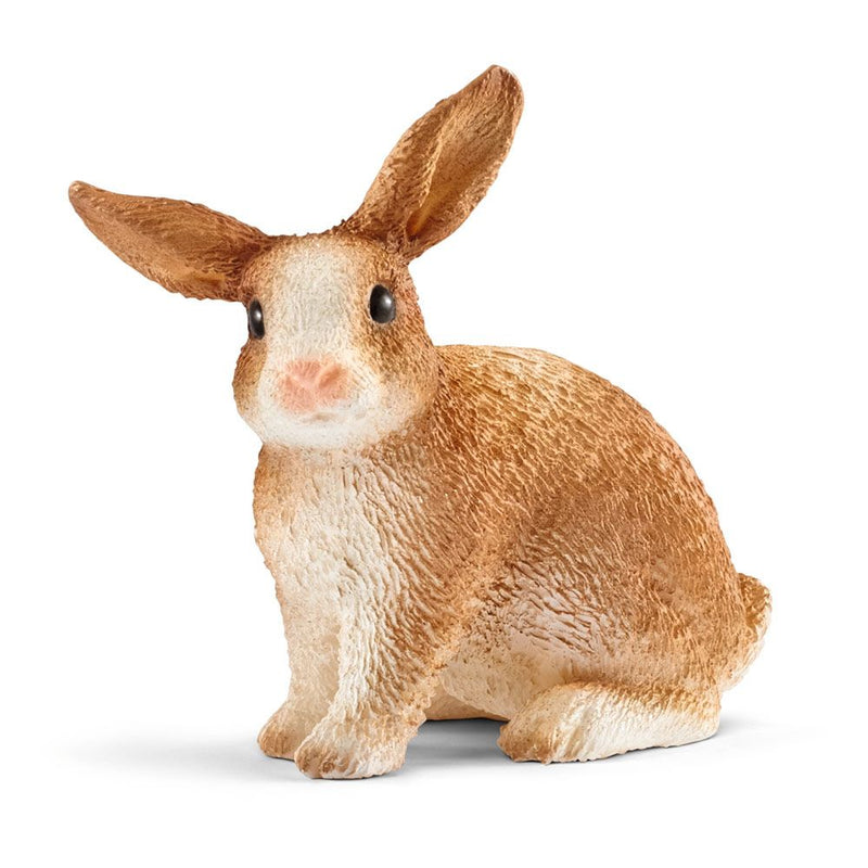 SCHLEICH Farm World Rabbit Toy Figure, Brown/White, 3 to 8 Years