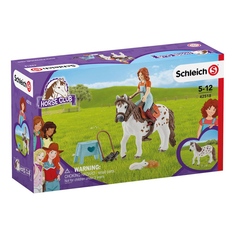 SCHLEICH Horse Club Mia & Spotty Toy Figure Set, Multi-colour, 5 to 12 Years