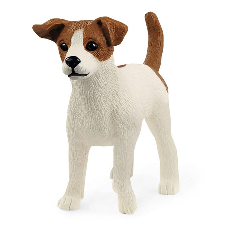 SCHLEICH Farm World Jack Russell Terrier Toy Figure, 3 to 8 Years, Brown/White