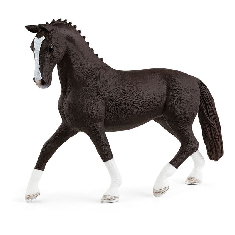 SCHLEICH Horse Club Hannoverian Mare Toy Figure, 5 to 12 Years, Black/White
