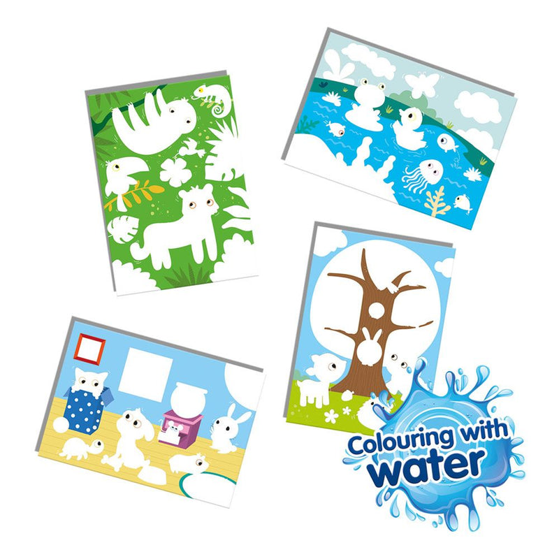 SES CREATIVE Children's My First Colouring with Water Hidden Animals, Unisex, One to Four Years, Multi-colour