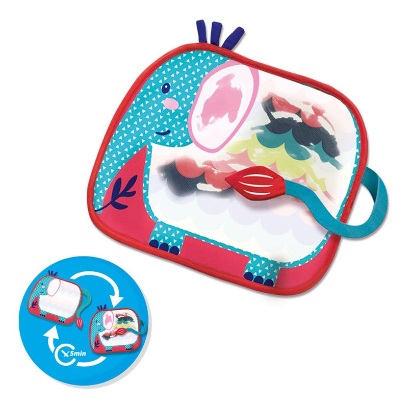 SES CREATIVE Children's My First Colouring with Water Colouring Mat Elephant, Unisex, One to Four Years, Multi-colour