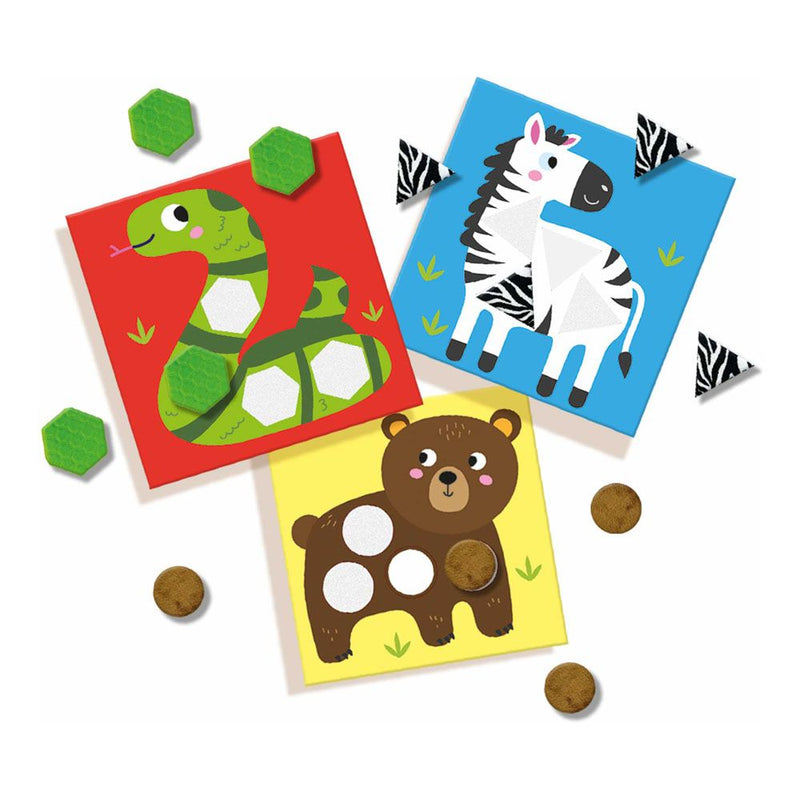 SES CREATIVE Children's My First Sensory Mosaic Cards, Unisex, One to Four Years, Multi-colour