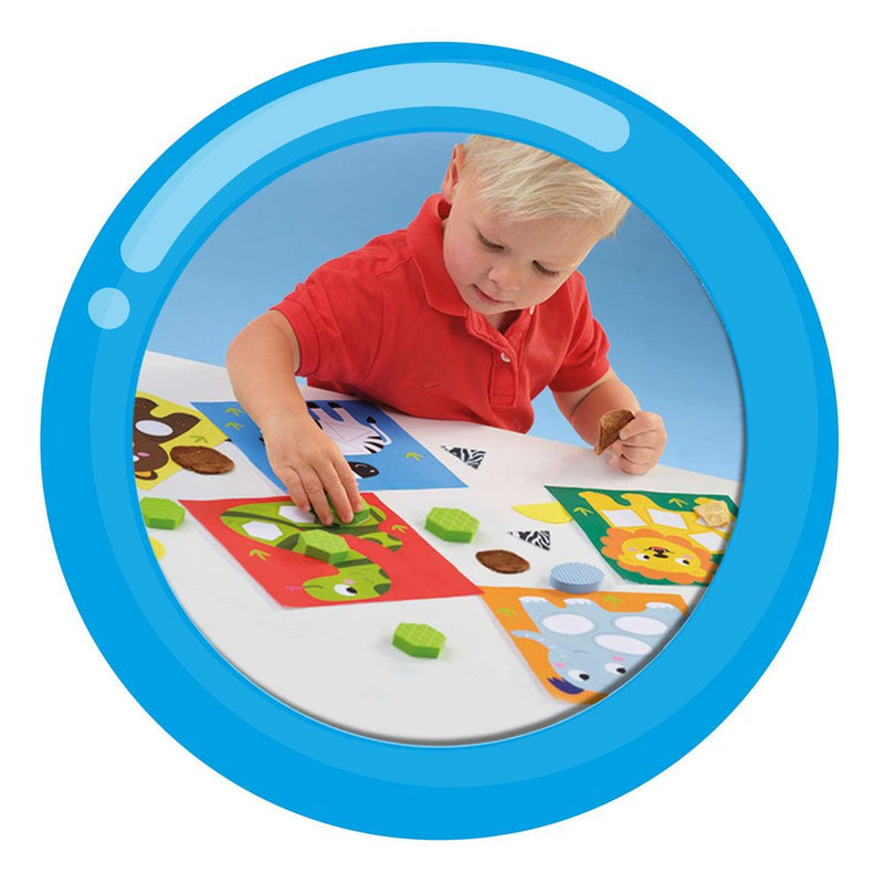 SES CREATIVE Children's My First Sensory Mosaic Cards, Unisex, One to Four Years, Multi-colour