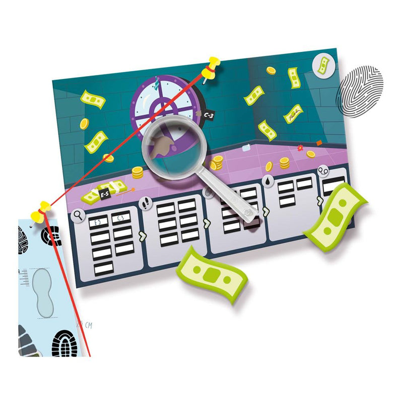 SES CREATIVE Children's Explore Inspector You  Solve Five Crime Cases, Unisex, Eight Years and Above, Multi-colour