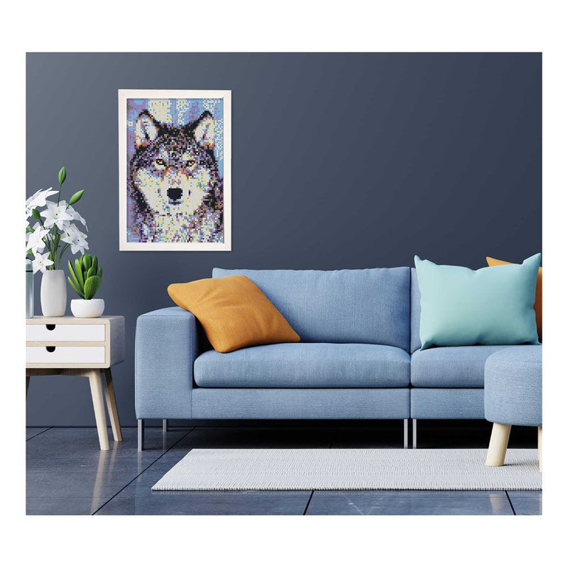 SES CREATIVE Wolf Beedz Art 7000 Iron-on Beads Mosaic Kit, Eight Years and Above