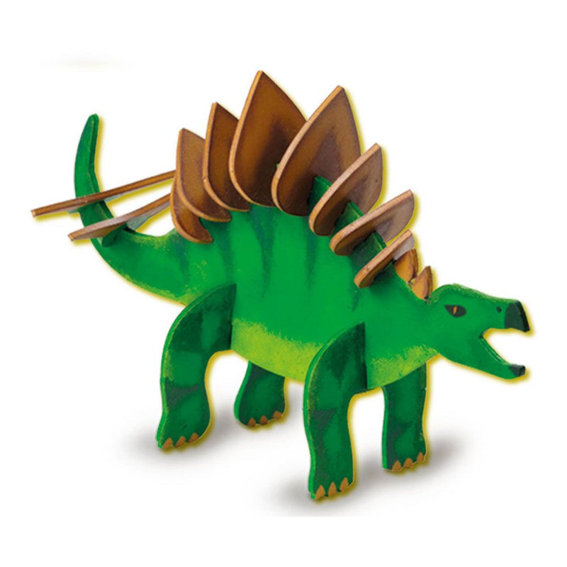 SES CREATIVE Children's Wooden Dino Glow-in-the-Dark Kit, Unisex, Five Years and Above, Multi-colour