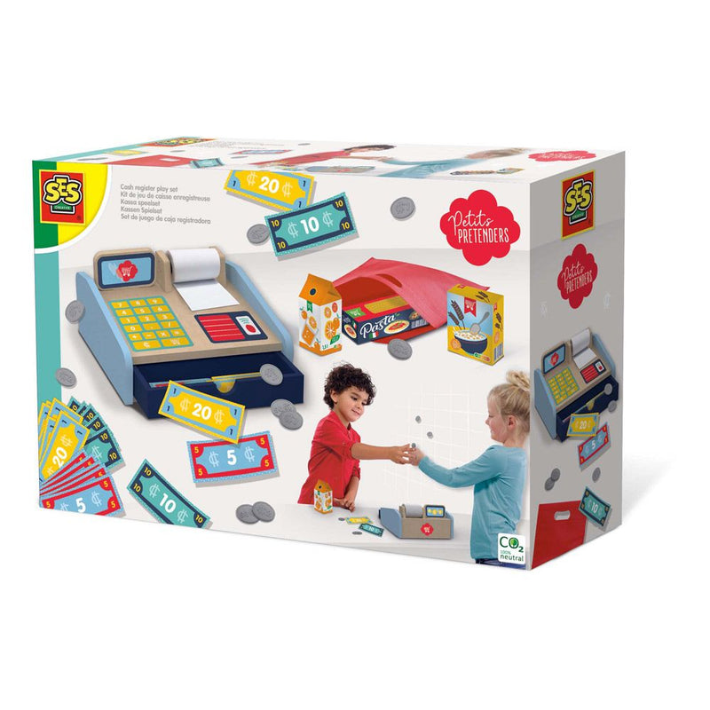 SES CREATIVE Petits Pretenders Children's Cash Register Play Set, Unisex, Three Years and Above, Multi-colour