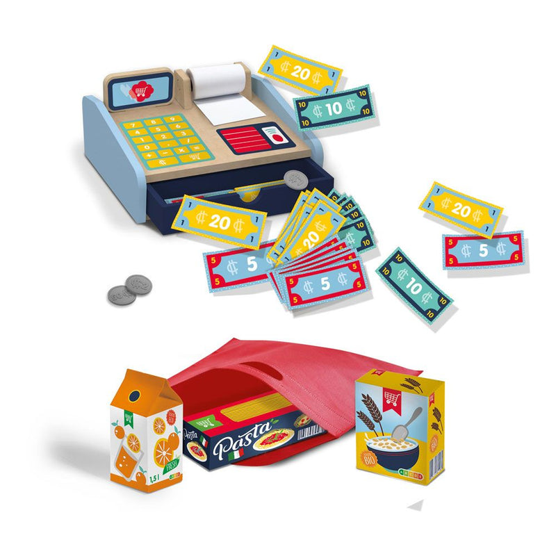 SES CREATIVE Petits Pretenders Children's Cash Register Play Set, Unisex, Three Years and Above, Multi-colour
